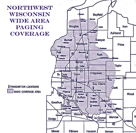 Map of Pager Service